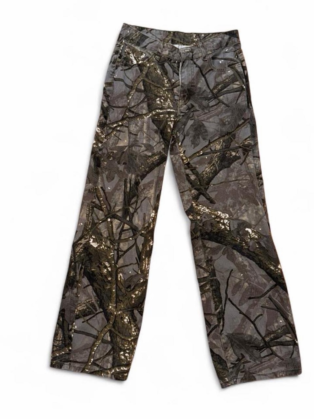 SHEIN Olive Green Realtree Camo Jeans